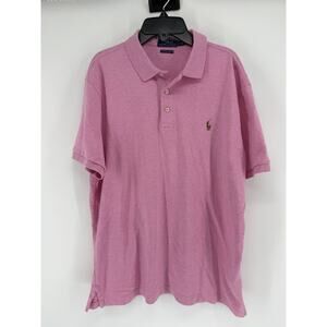 Polo Ralph Lauren - Custom Slim Fit - Light Pink Cotton Polo Shirt - Large